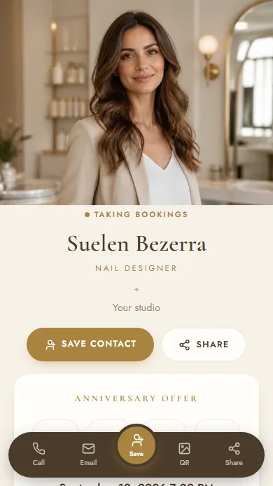 Atelier template — profile preview
