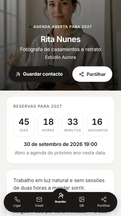 Perfil KARD num telemóvel — template Aurora