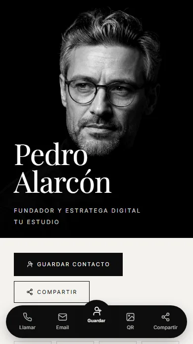 Plantilla Editorial — vista previa del perfil