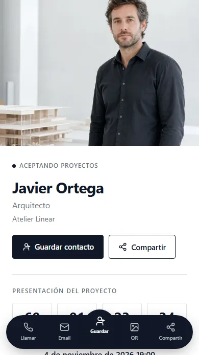 Plantilla Linear — vista previa del perfil