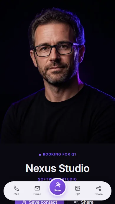 Nexus template — profile preview
